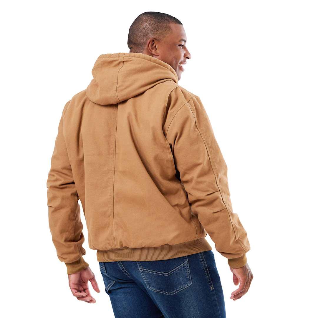 Berne heartland washed duck hooded work jacket Black miniatura 4