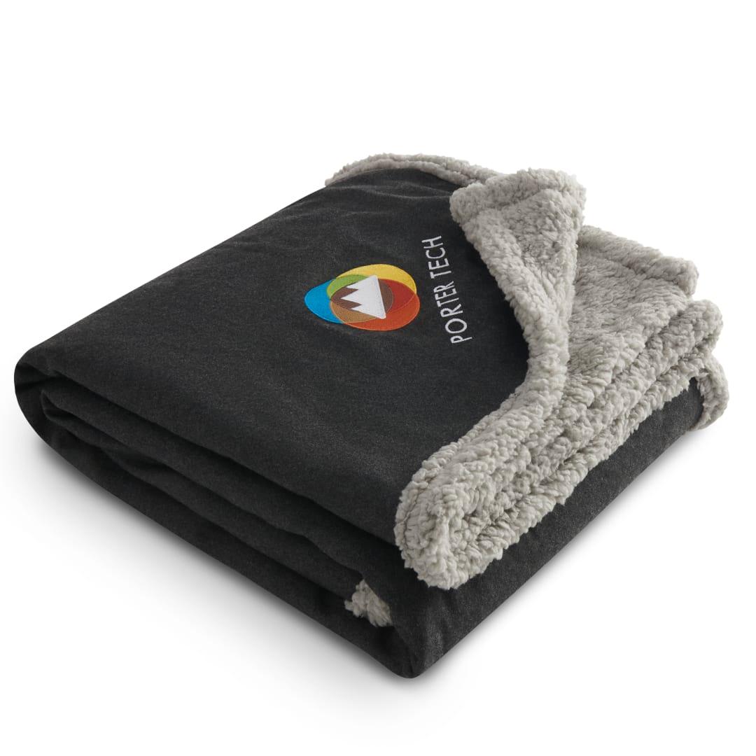 Field & co.® oversized wool sherpa blanket Dark Gray miniatura 13