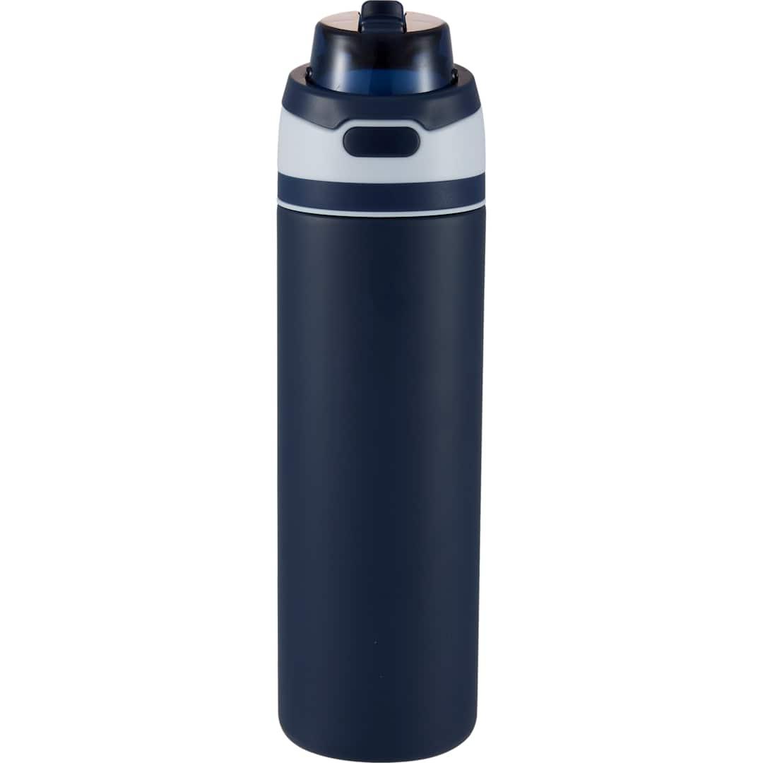 Elvin 28oz recycled stainless flip straw bottle Black miniatura 36