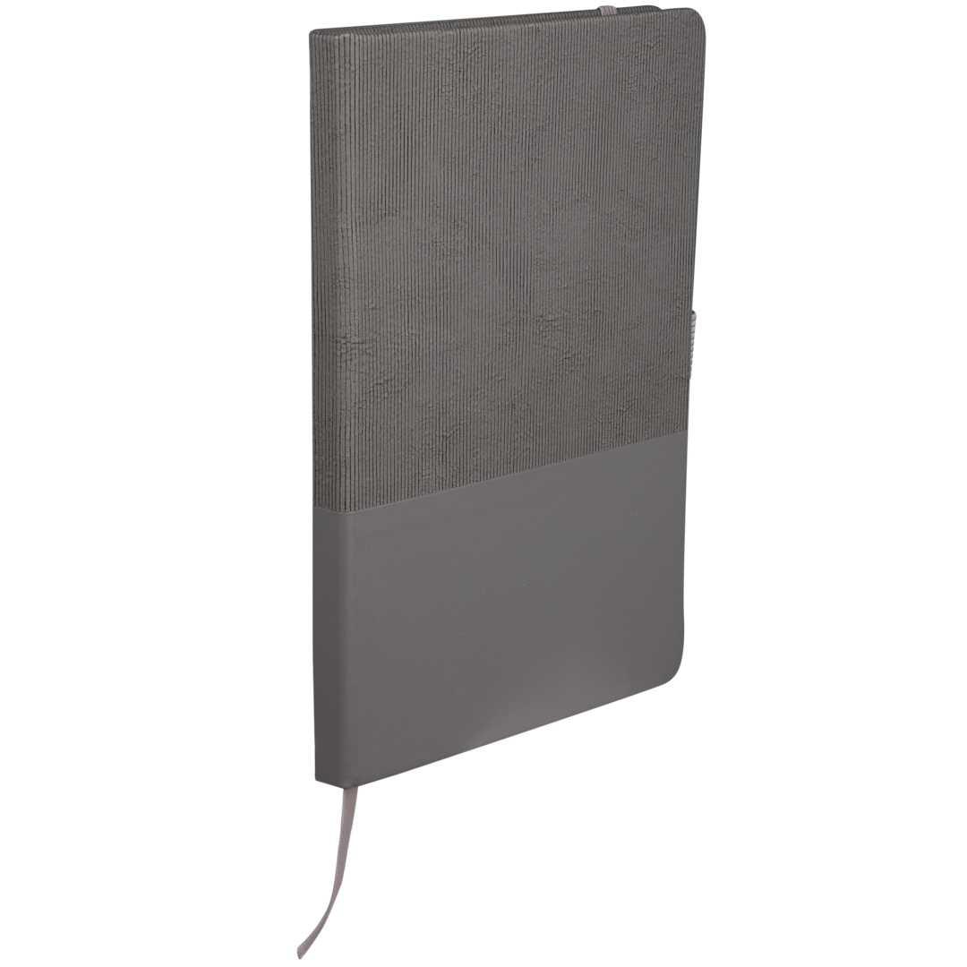 5.5X 8.5 fsc® recycled ribbed bound journal Black miniatura 10