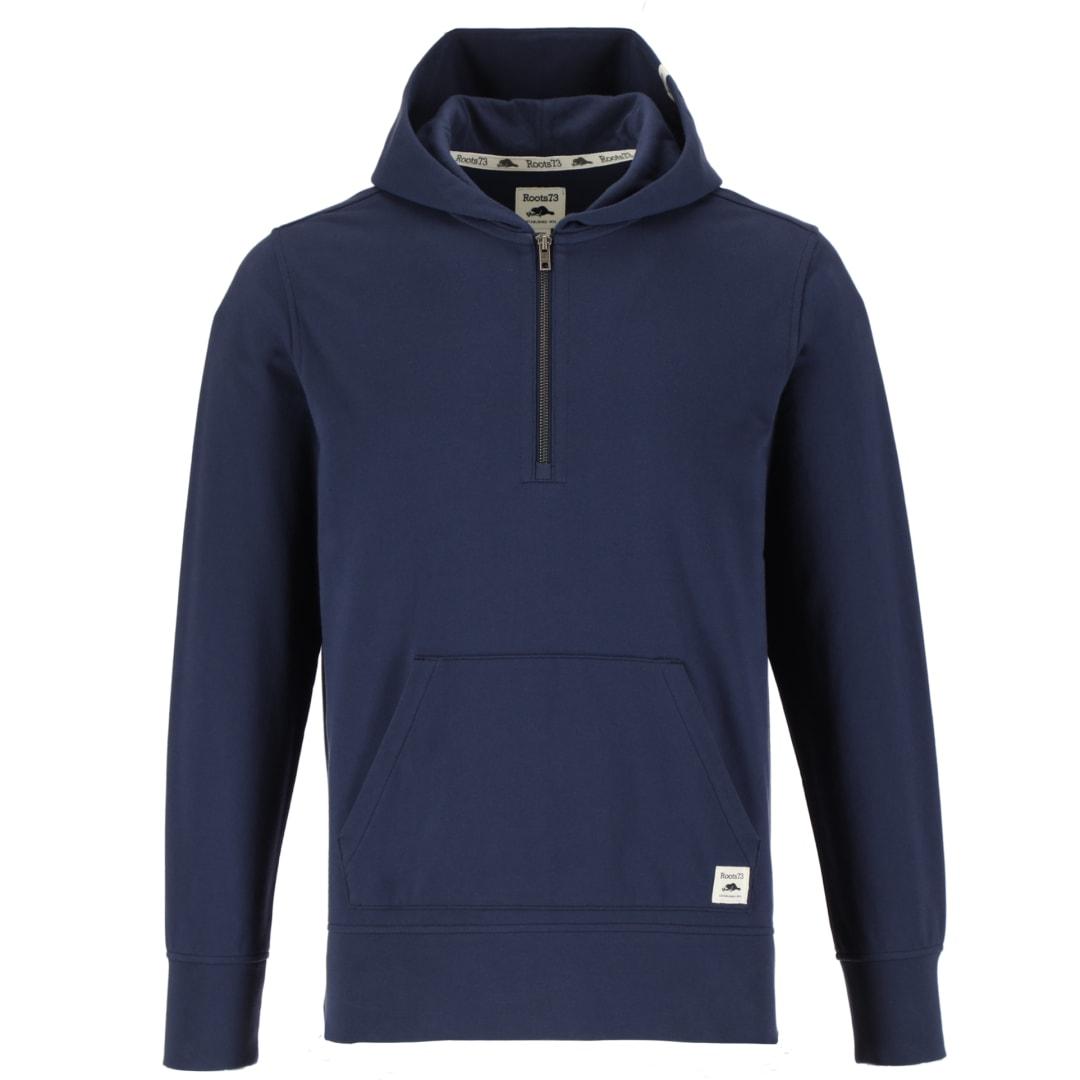 Roots73 canmore eco quarter zip hoody - unisex Blue miniatura 9