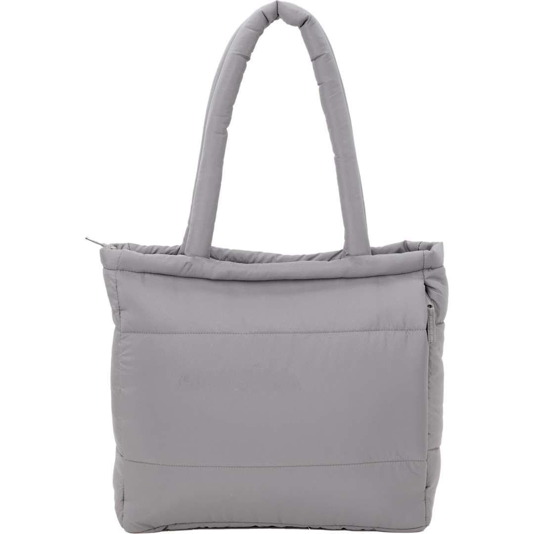 Puffer recycled 15 laptop tote Brown miniatura 10