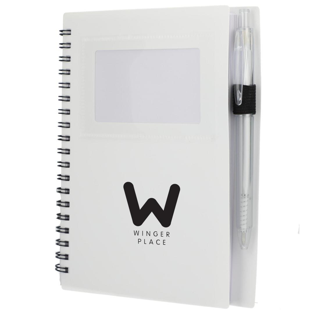 Fsc® recycled 5 x 7 star spiral notebook with pe Black miniatura 31