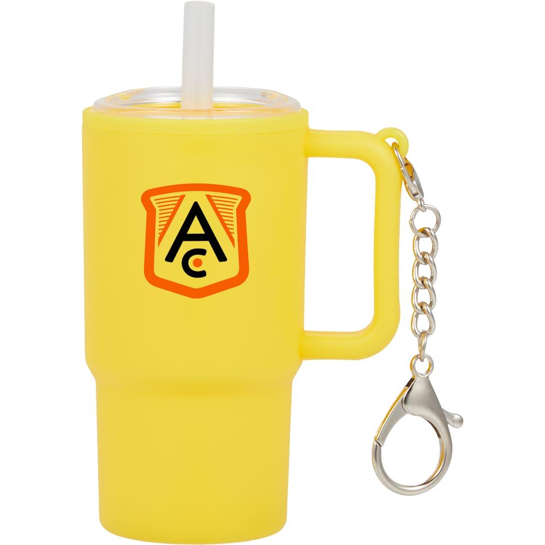 Shot glass tumbler w/ keychain 4oz Black miniatura 78