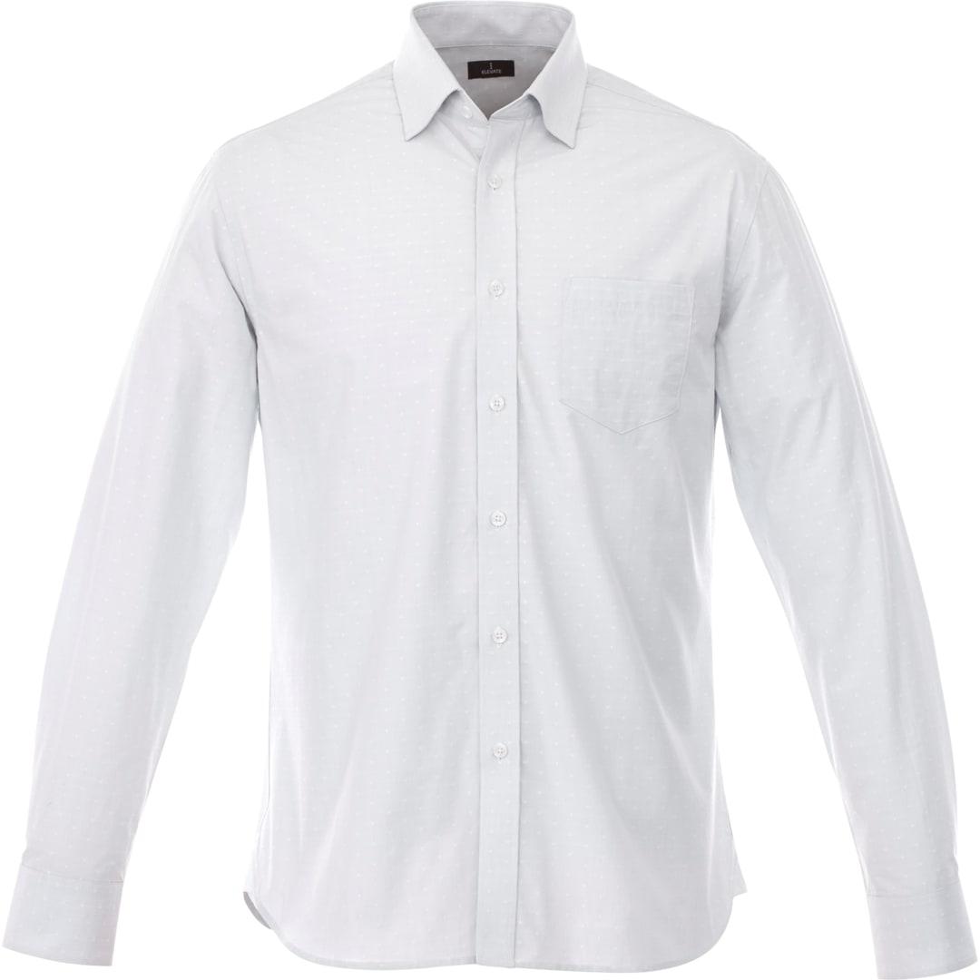 Mens huntington long sleeve shirt Blue miniatura 8