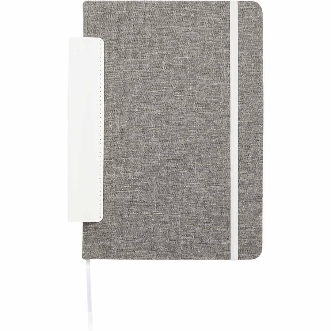 5.5 X 8.5 fsc® recycled viper rpet bound noteboo Black miniatura 14