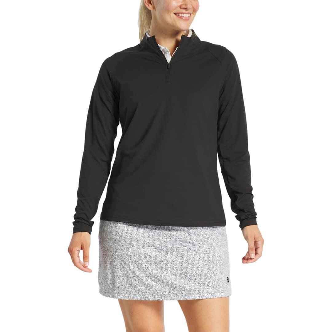 Footjoy womens quarter-zip Navy Blue miniatura 8