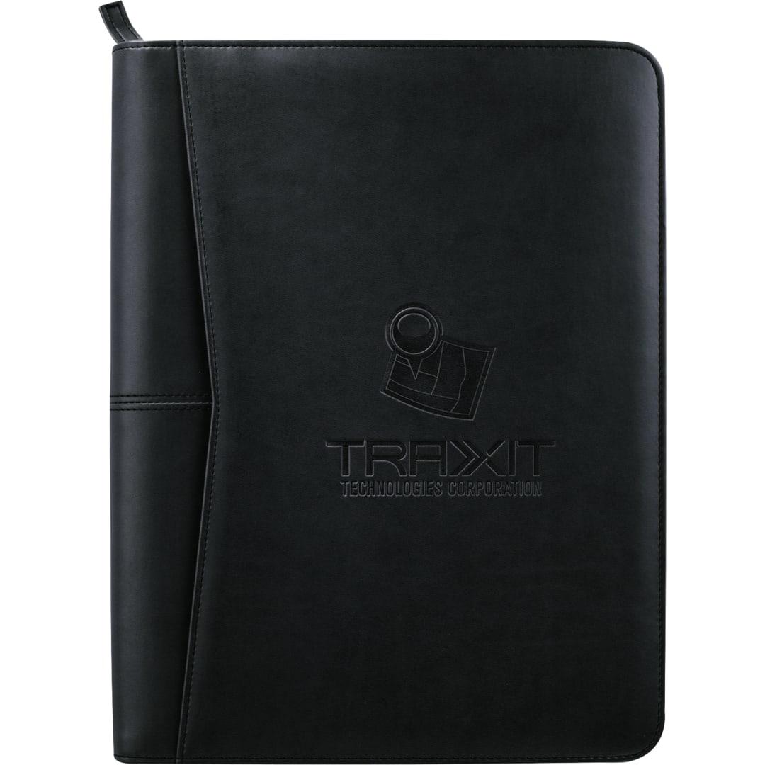 Fsc® mix pedova™ recycled zippered padfolio Red miniatura 5
