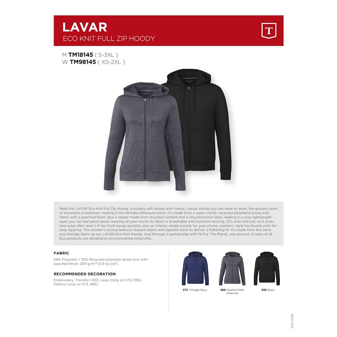 Womens lavar eco knit full zip hoody Navy Blue miniatura 22