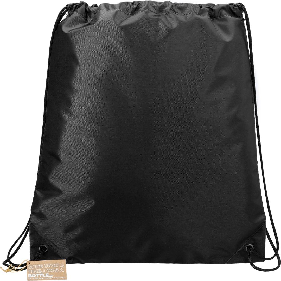 Oriole rpet drawstring bag Black front