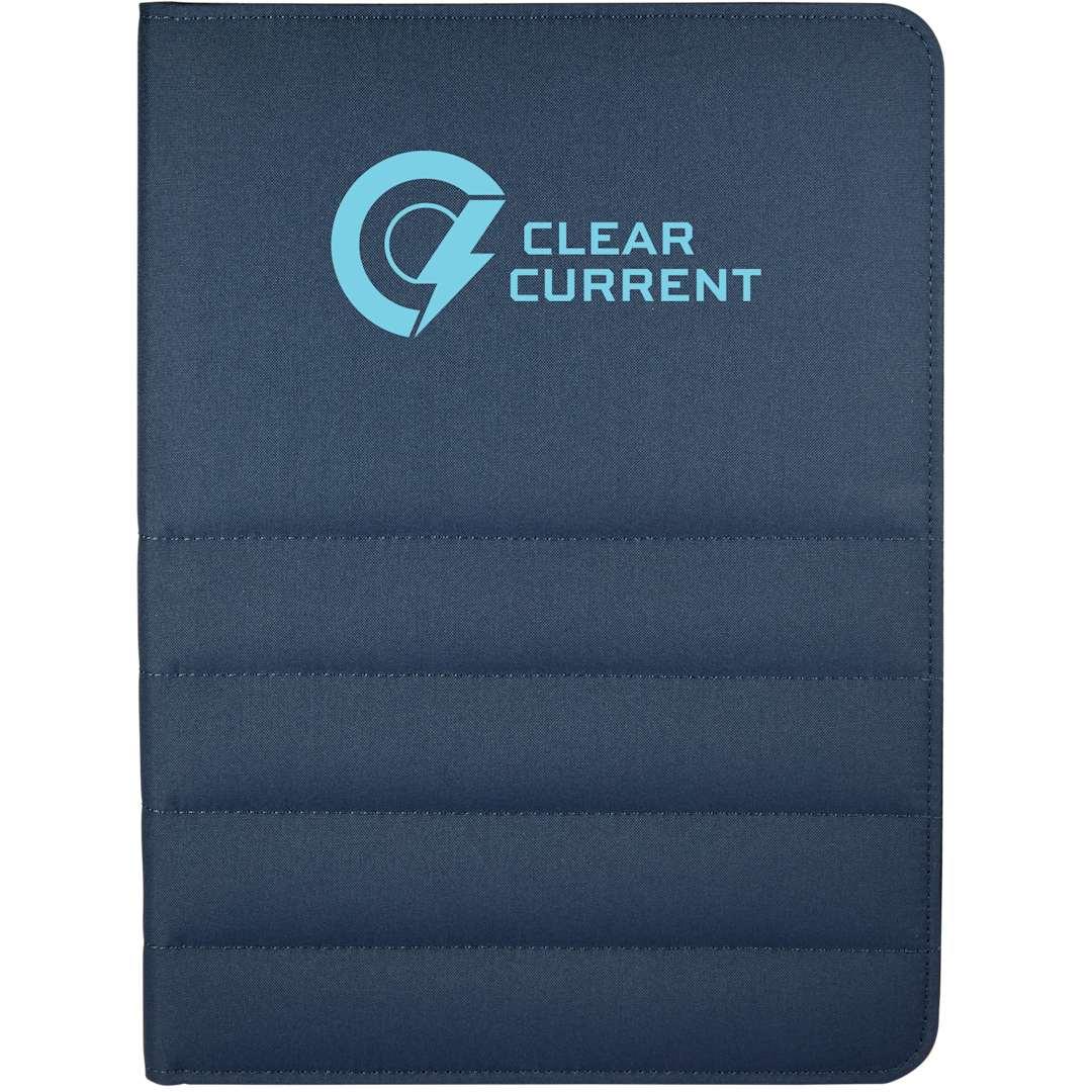 Puffer zippered padfolio with fsc© recycled paper Grey miniatura 7