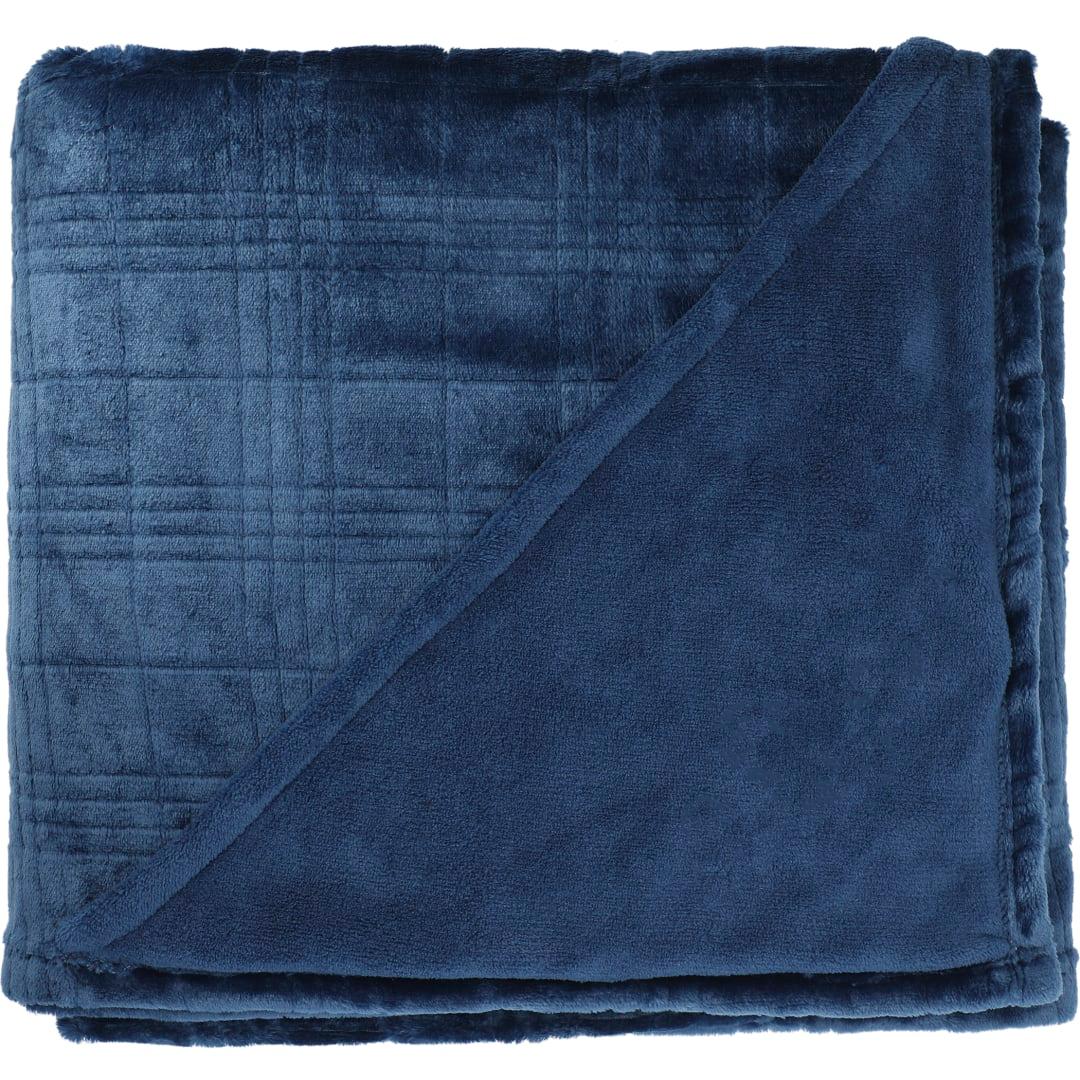 Luxury comfort flannel fleece blanket Black miniatura 11
