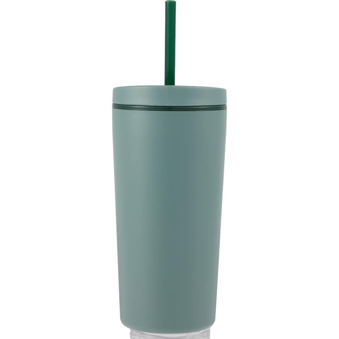 Santino recycled tumbler w/ dual function lid 16oz Black miniatura 48