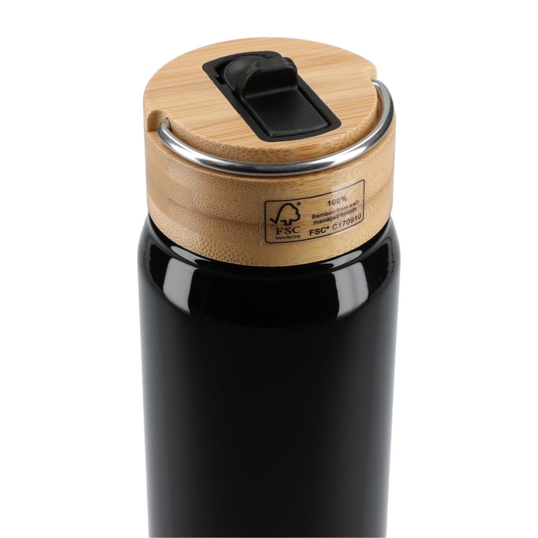 Billy 26oz aluminum bottle w/ fsc® bamboo lid Black miniatura 15