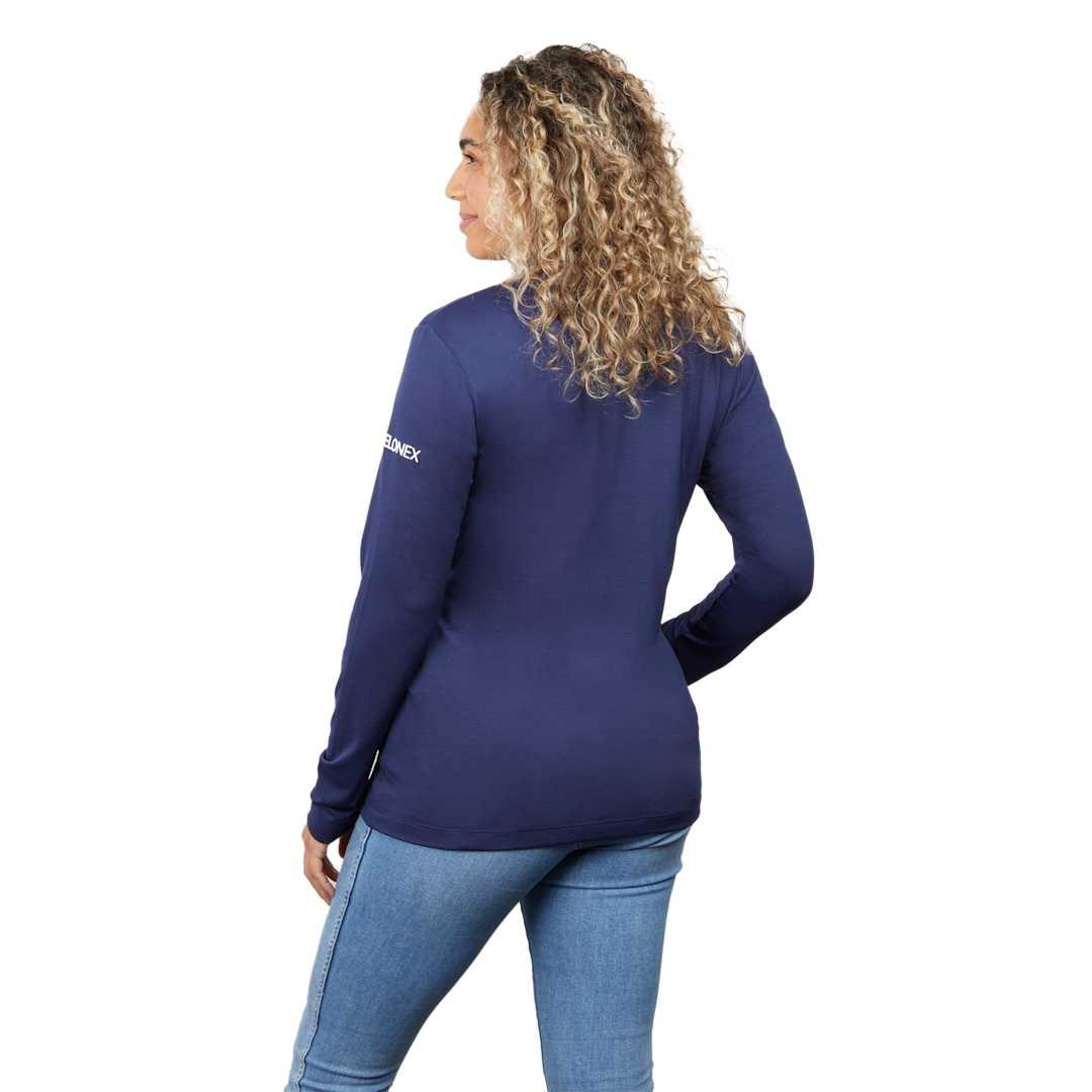 Izu everything performance eco full zip - womens Navy Blue miniatura 6