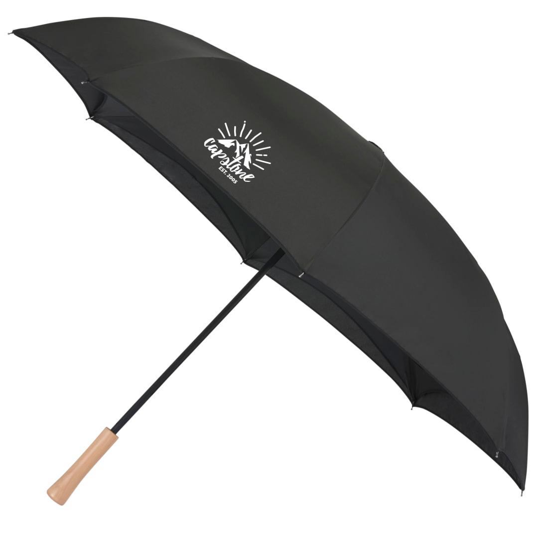 48 Recycled manual inversion umbrella Black miniatura 11