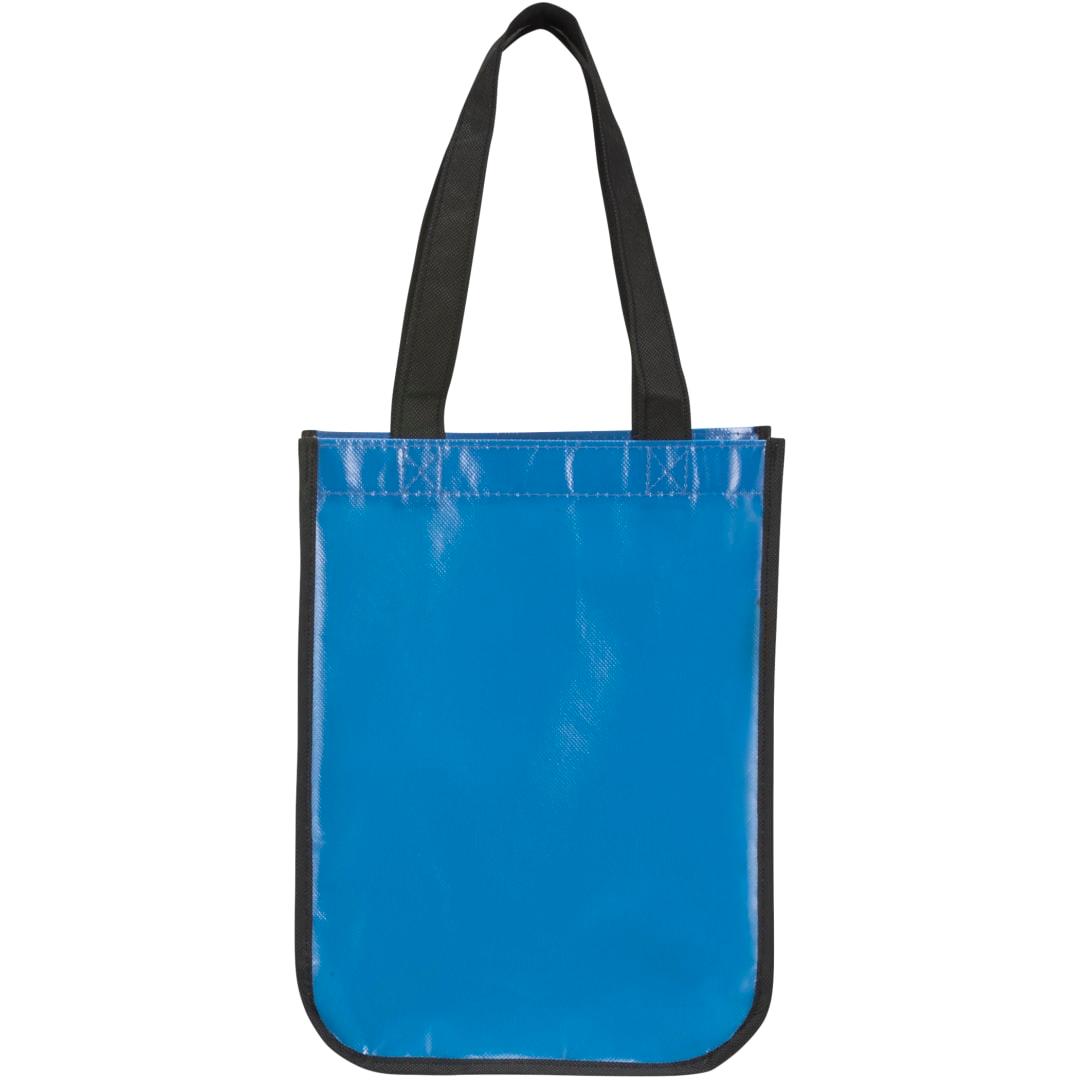 Gloss laminated non-woven gift tote Black miniatura 11