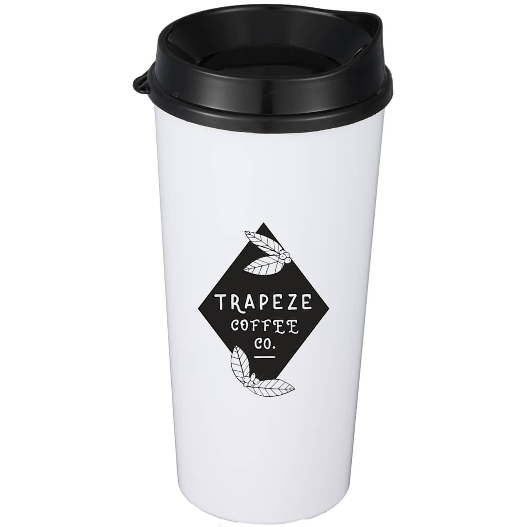 The roadmaster recycled 20oz travel tumber w/ lid Black miniatura 7