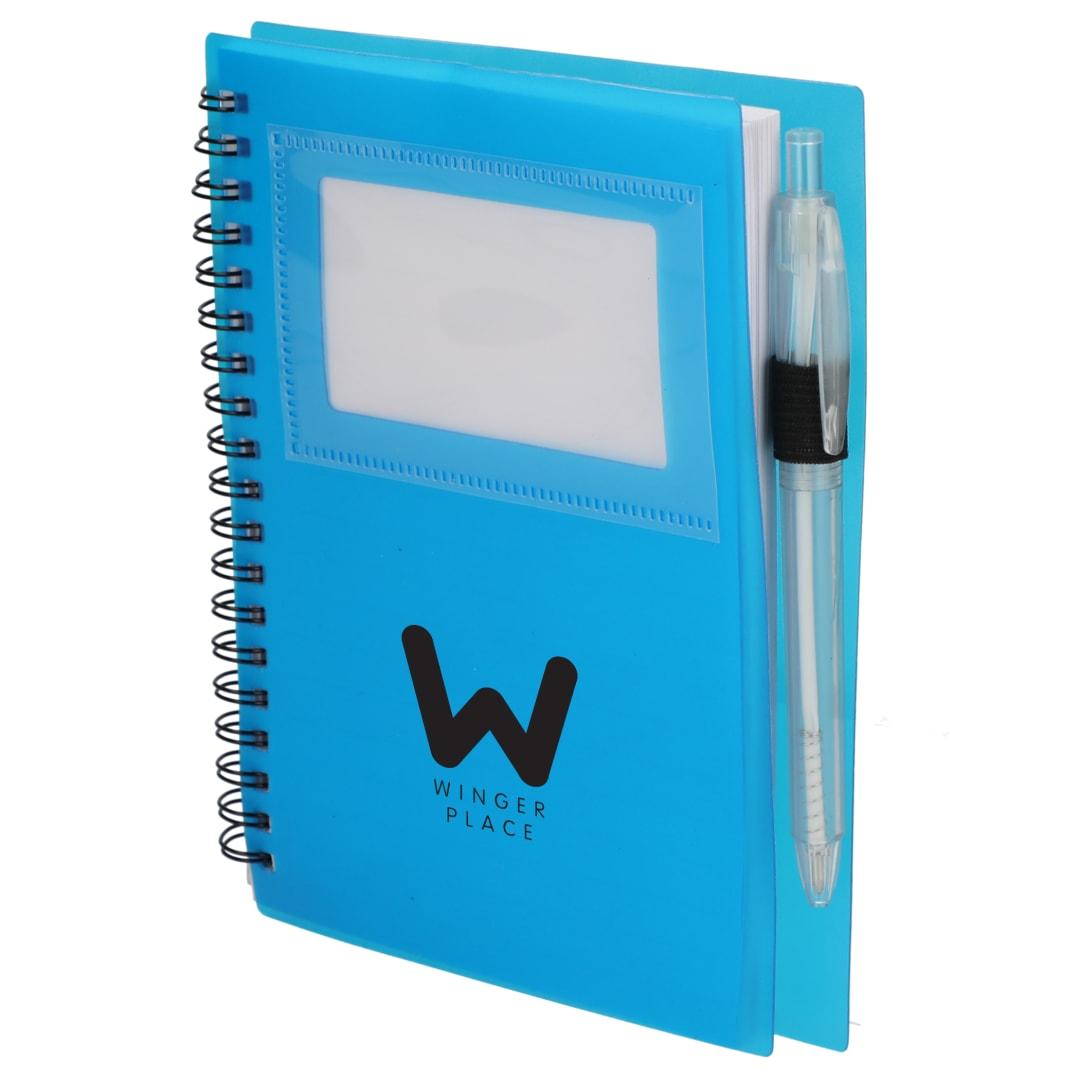 Fsc® recycled 5 x 7 star spiral notebook with pe Black miniatura 21