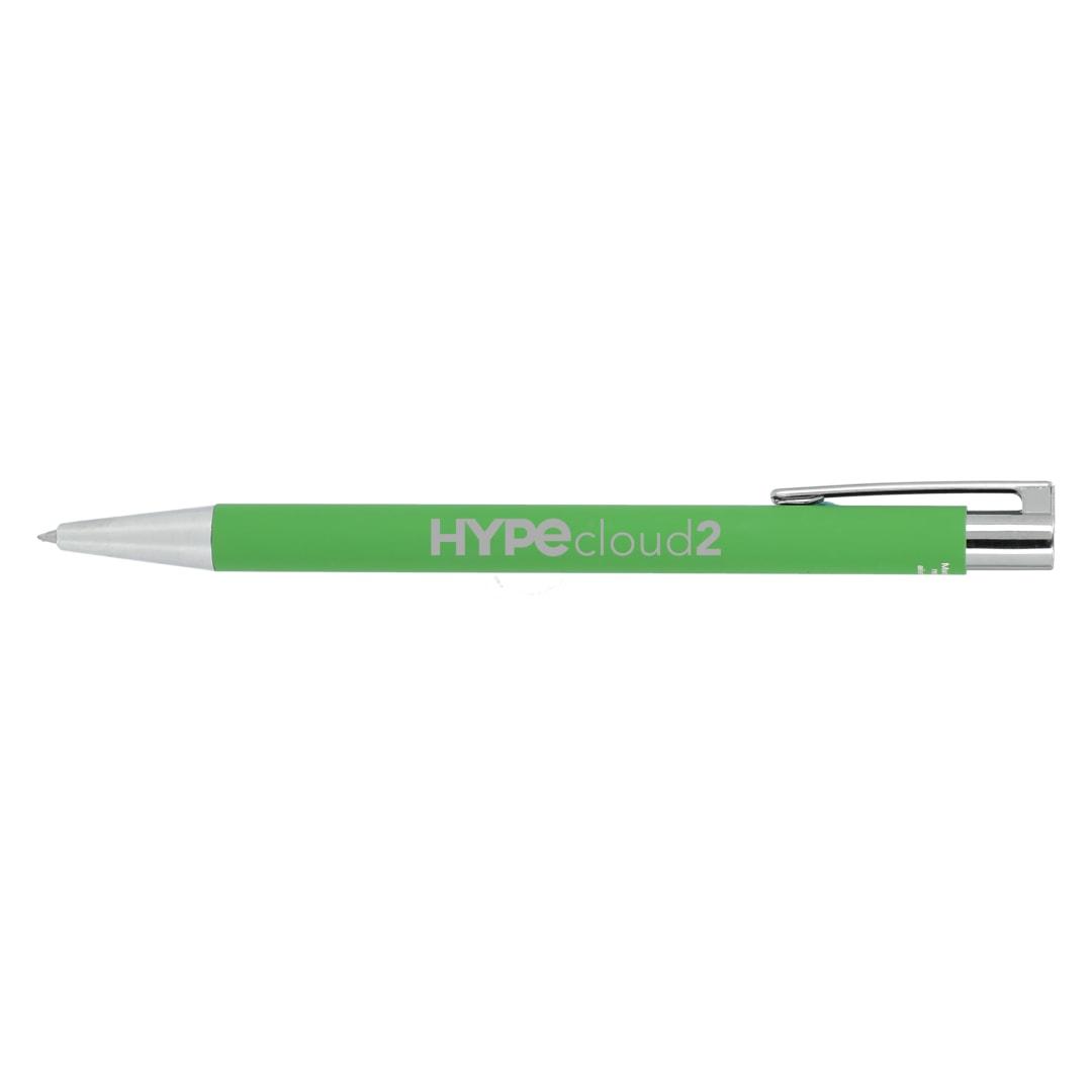 Maxi recycled aluminum soft touch gel pen Black miniatura 17