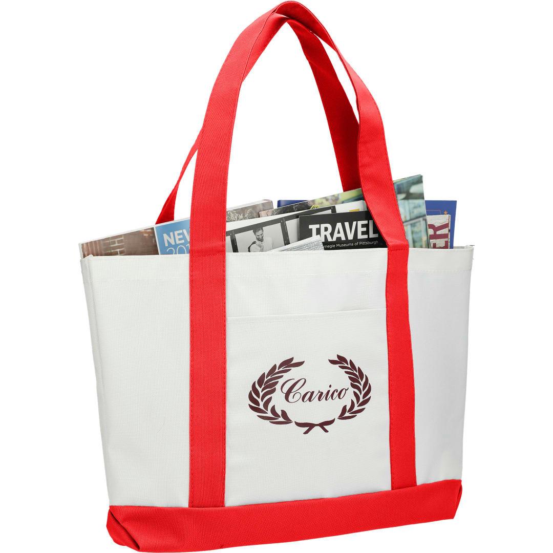 Large canvas tote bag White miniatura 55