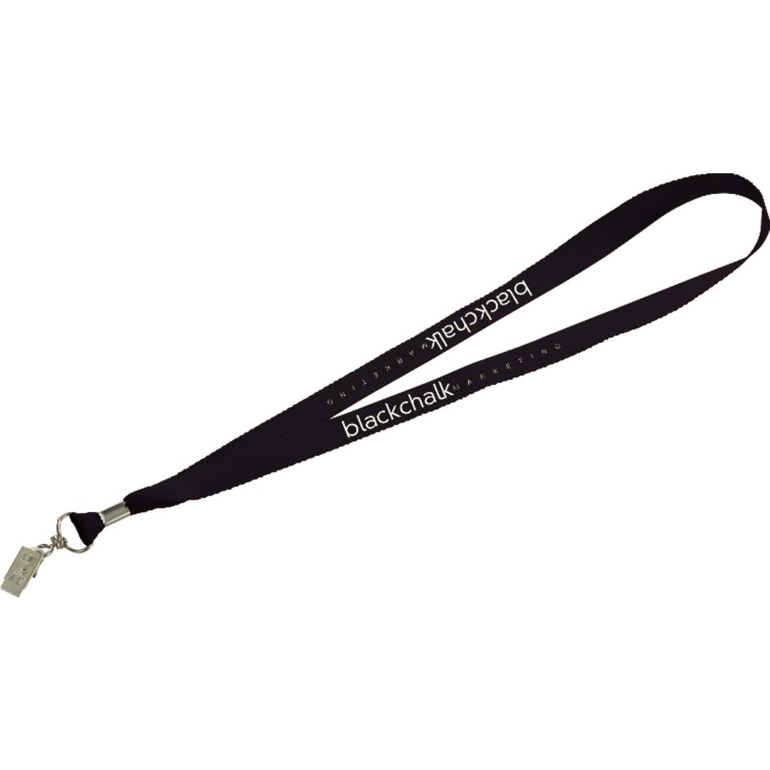 Lanyard with bulldog clip Red miniatura 3