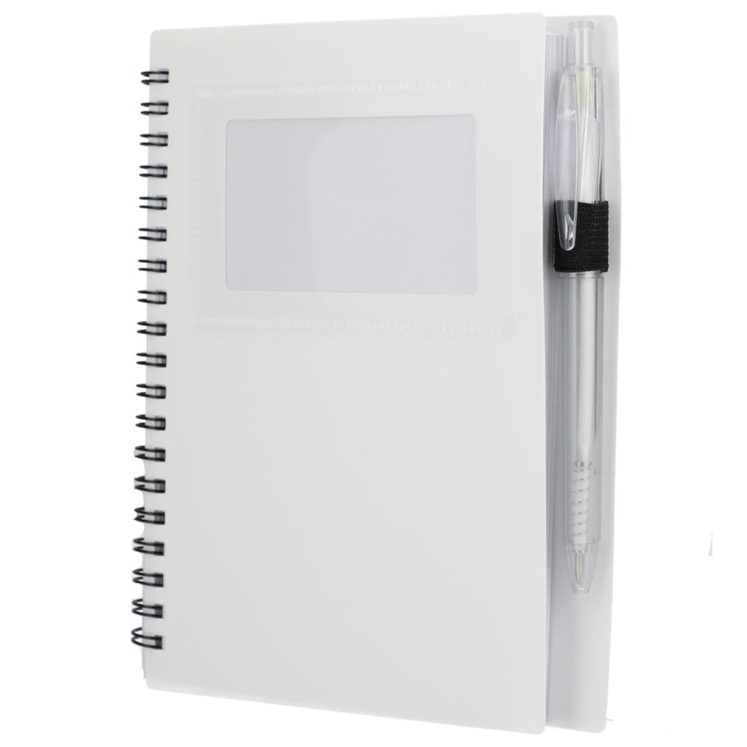 Fsc® recycled 5 x 7 star spiral notebook with pe Black miniatura 25
