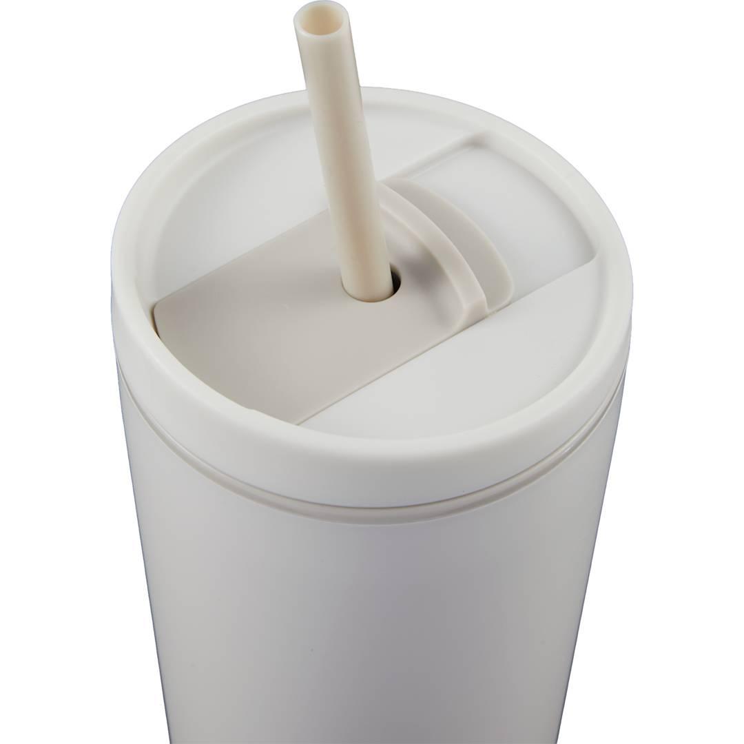 Santino recycled tumbler w/ dual function lid 16oz Black miniatura 25