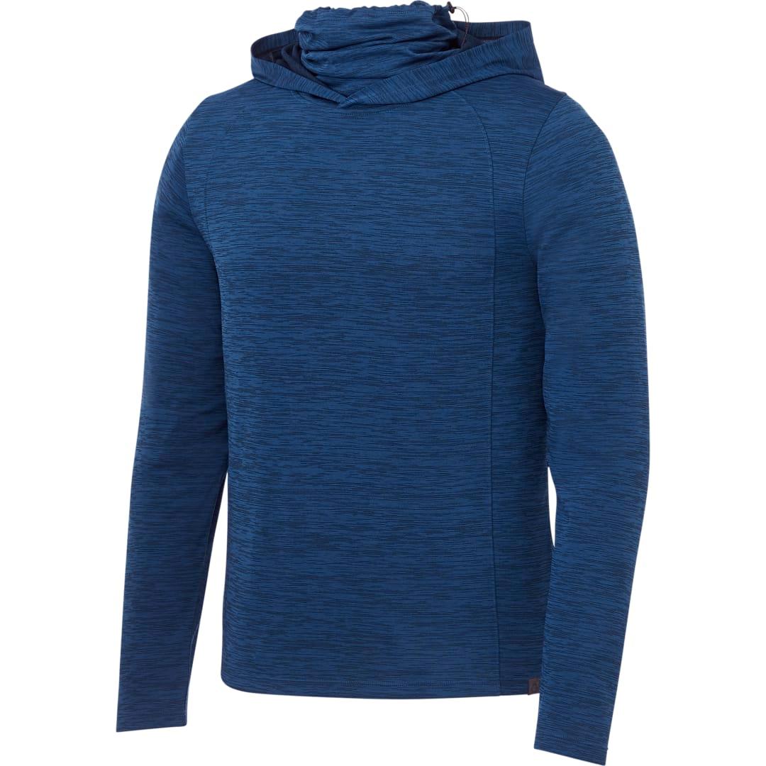 Mens sira eco knit hoody Blue front