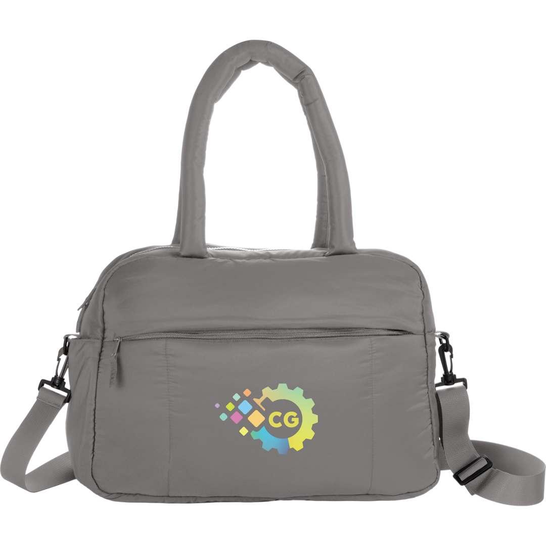 Puffer recycled duffle bag Grey miniatura 9