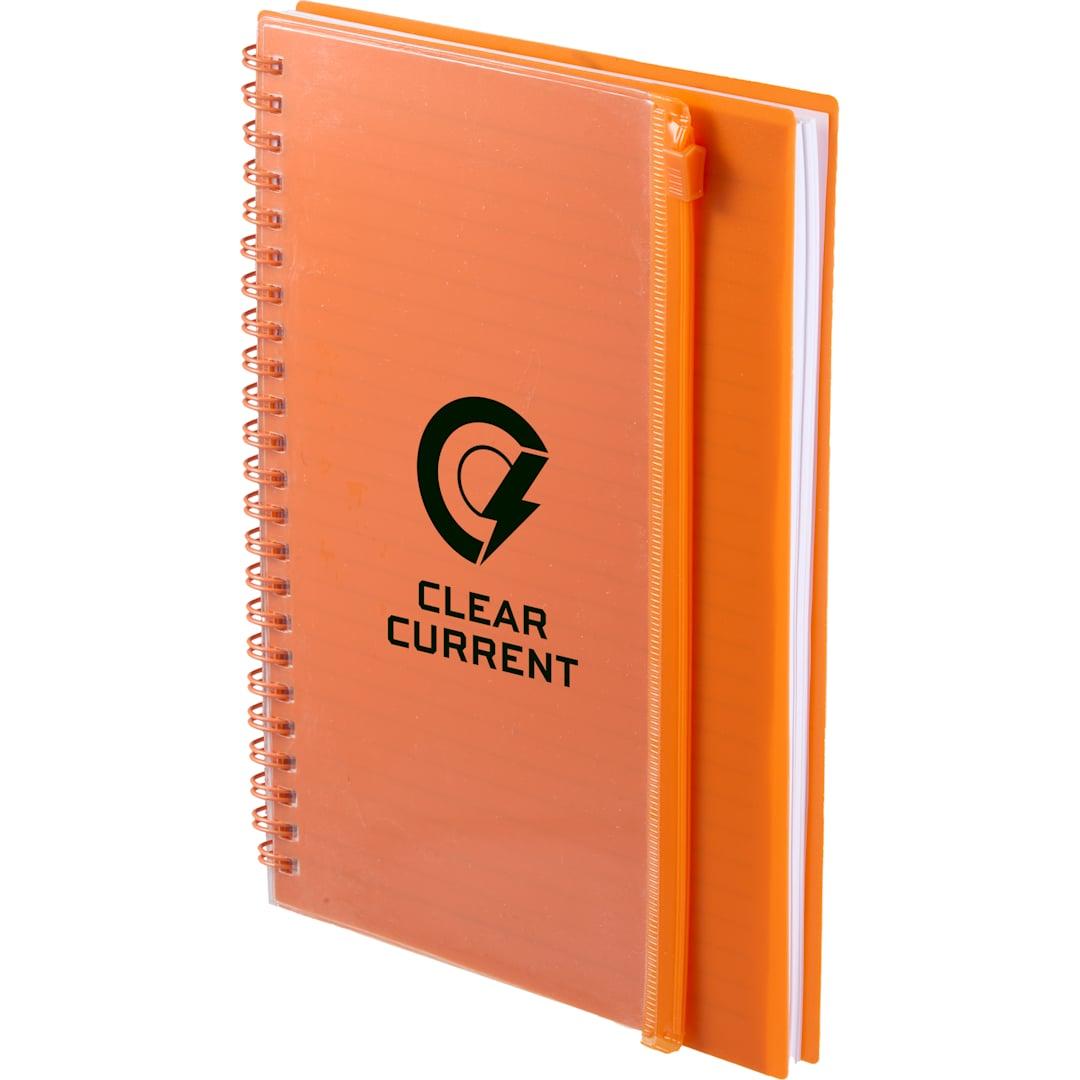 5.5 X 8.5 spiral notebook with clear pocket Black miniatura 17