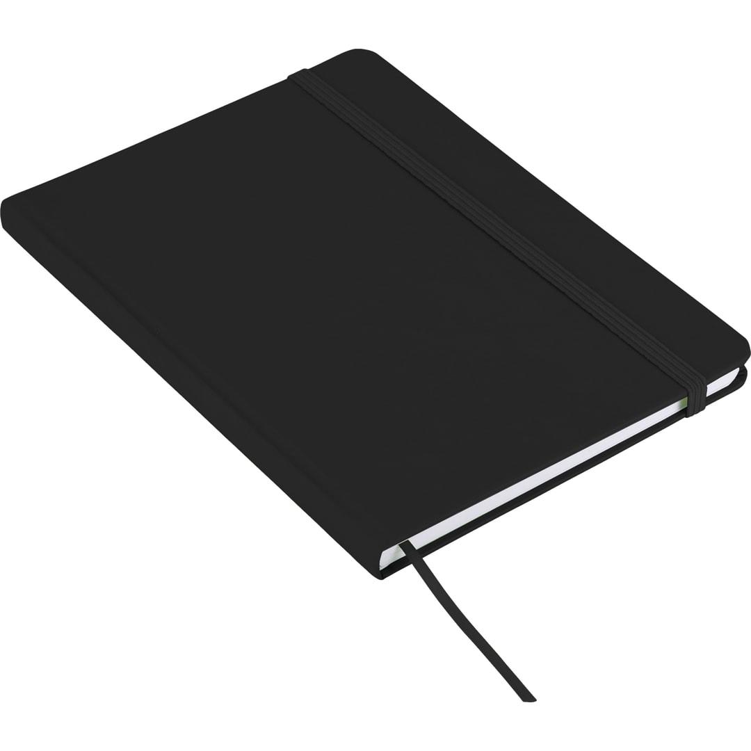 Fsc® mix 5 x 7 large rainbow notebook Black front