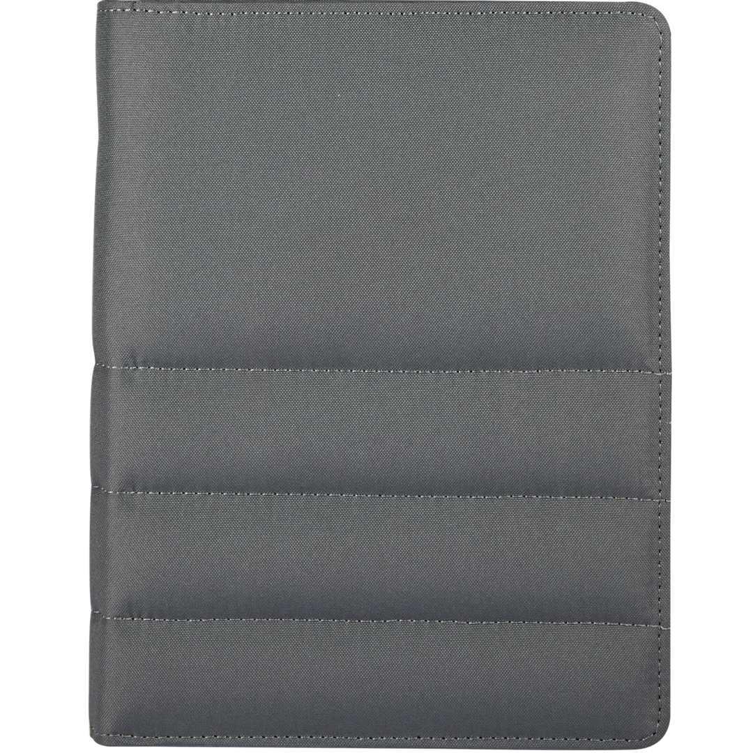 Puffer zippered padfolio with fsc© recycled paper Grey miniatura 5
