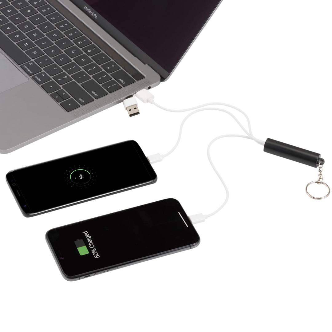 Route light up logo 5-in-1 cable Black miniatura 3