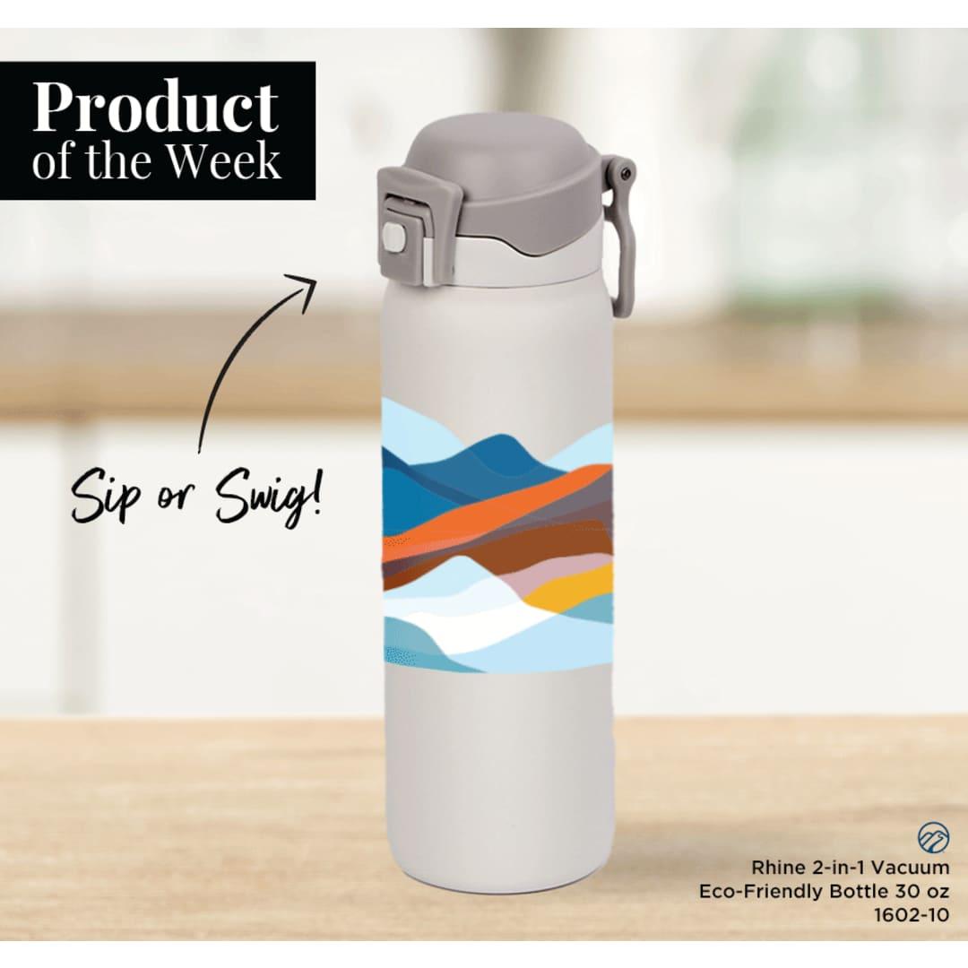 Rhine 2 in 1 vacuum insulated bottle 30oz Black miniatura 3