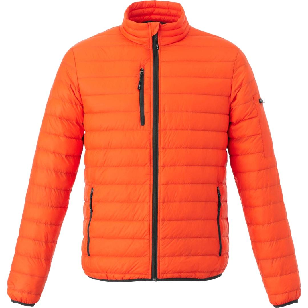 Mens whistler light down jacket Black front