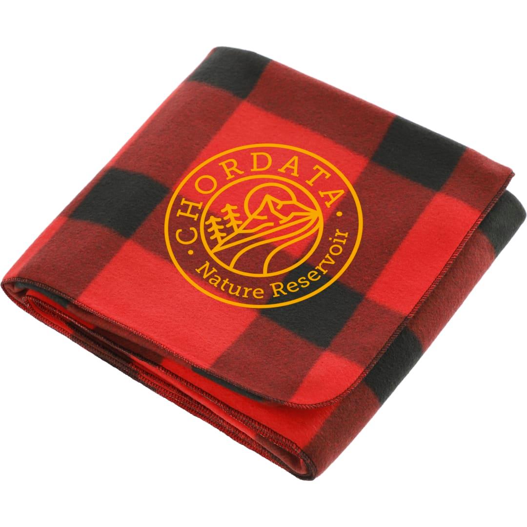 Buffalo plaid fleece blanket Red miniatura 10