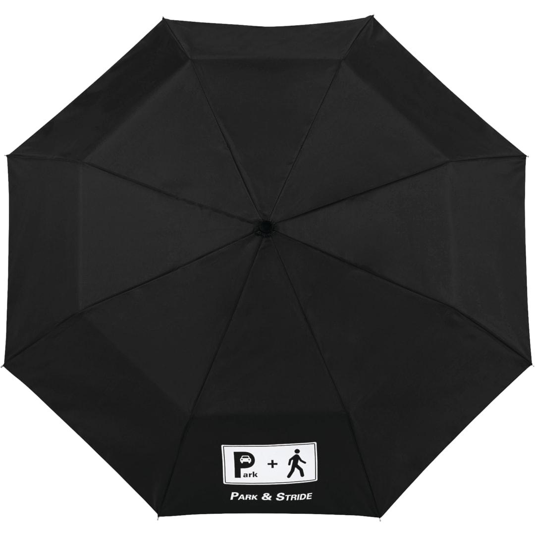 42 Totes® 3 section auto open umbrella Black miniatura 5
