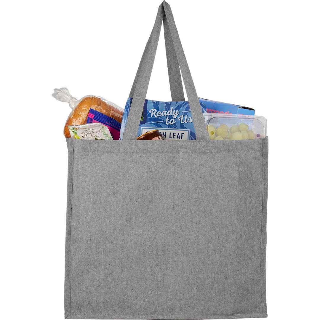 4Oz recycled cotton shopper tote with laminated Grey miniatura 6