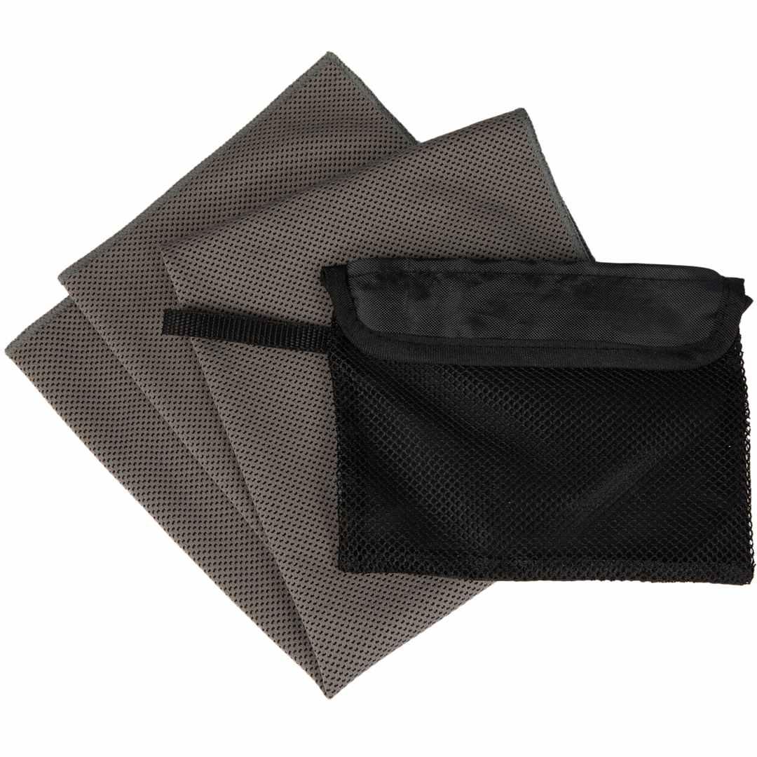 Cooling towel with travel pouch Grey miniatura 5