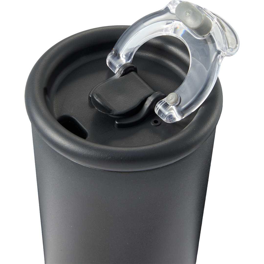 Kyser recycled vacuum tumbler w/ straw 20oz Black miniatura 14
