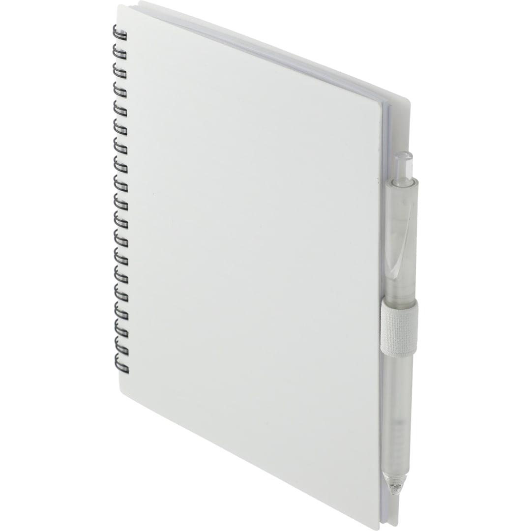 Fsc® recycled 5.5 x 7 spiral notebook w/ rpet pe Black miniatura 32
