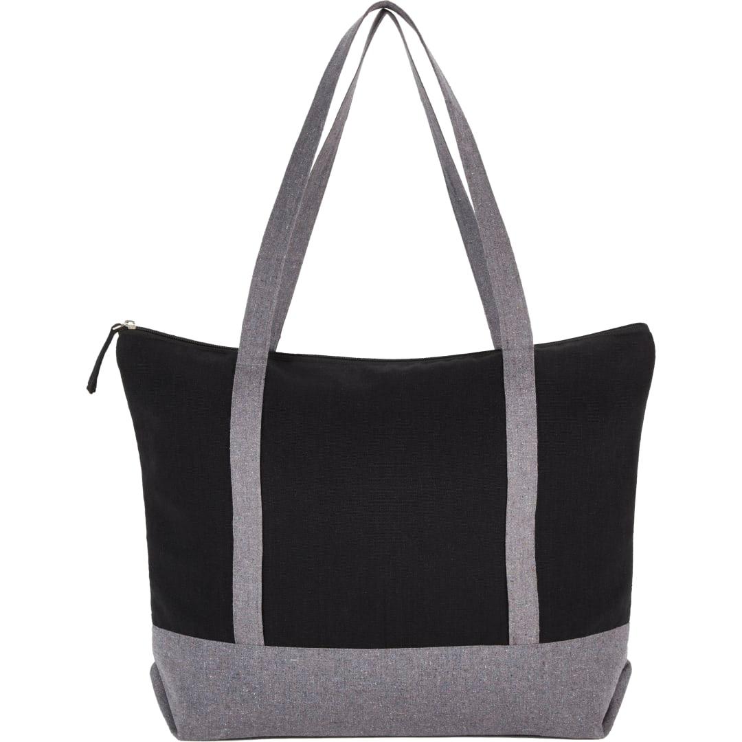 Repose 10oz recycled cotton zippered tote Grey miniatura 5