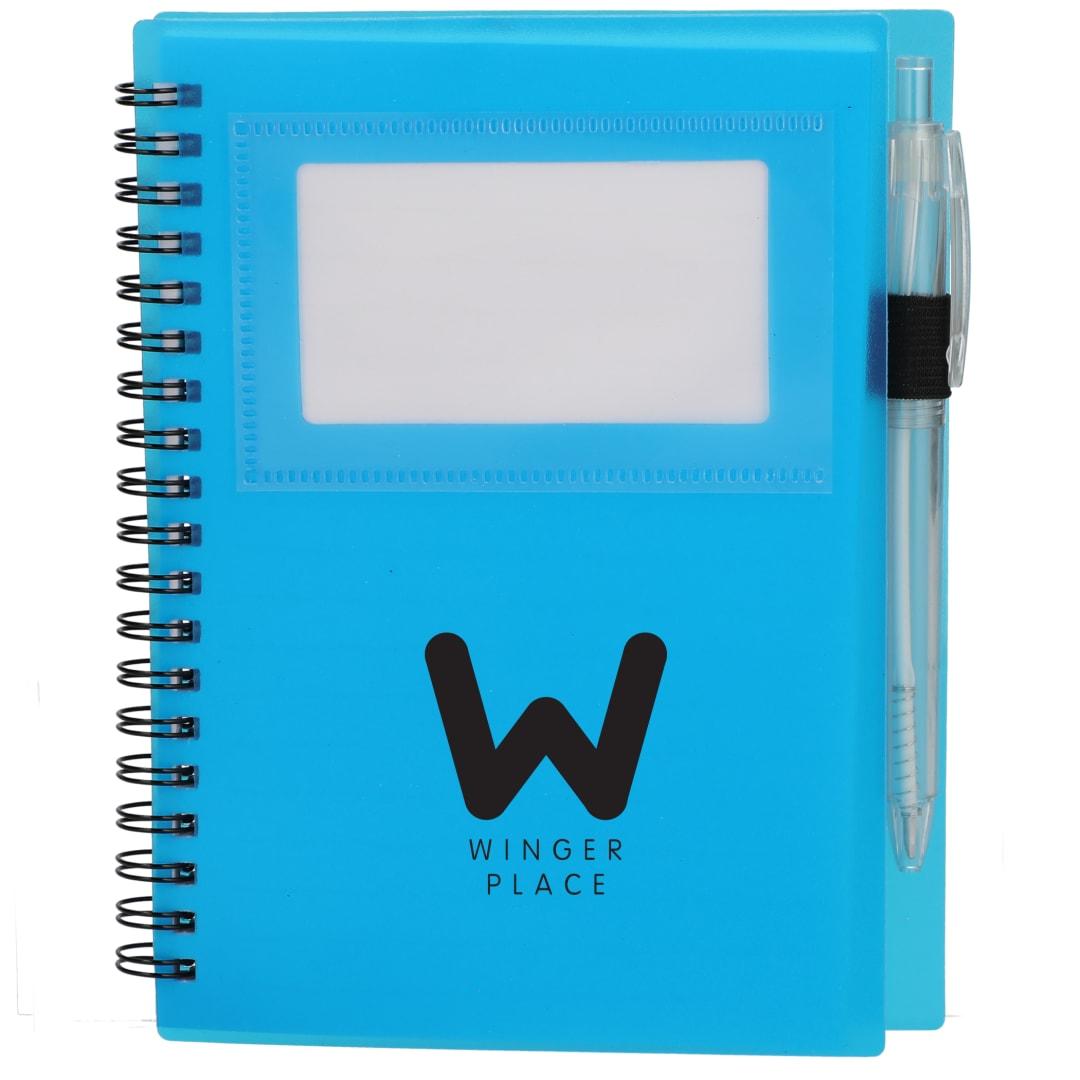 Fsc® recycled 5 x 7 star spiral notebook with pe Black miniatura 24
