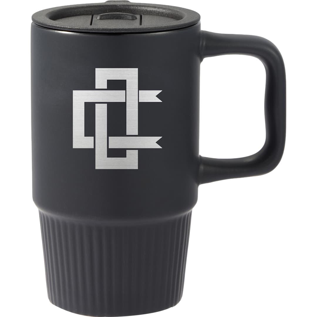 Camden 13oz ceramic mug w/ lid Black miniatura 10