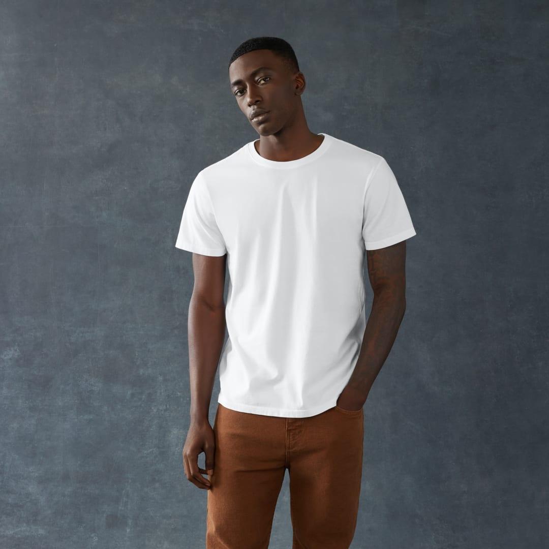 American giant classic cotton crew t - mens White miniatura 8