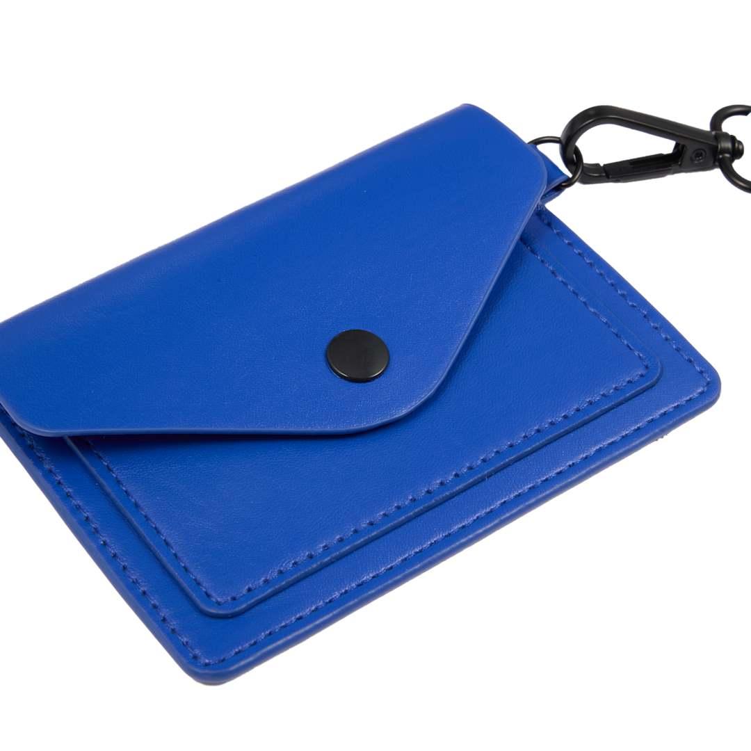Recycled wrist lanyard with card holder Black miniatura 12
