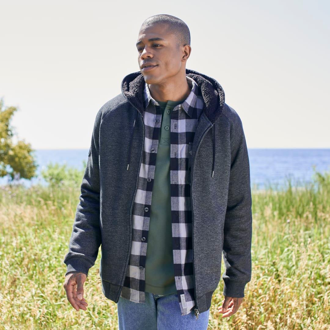 Mens copperbay roots73 fz hoody Dark Gray miniatura 18
