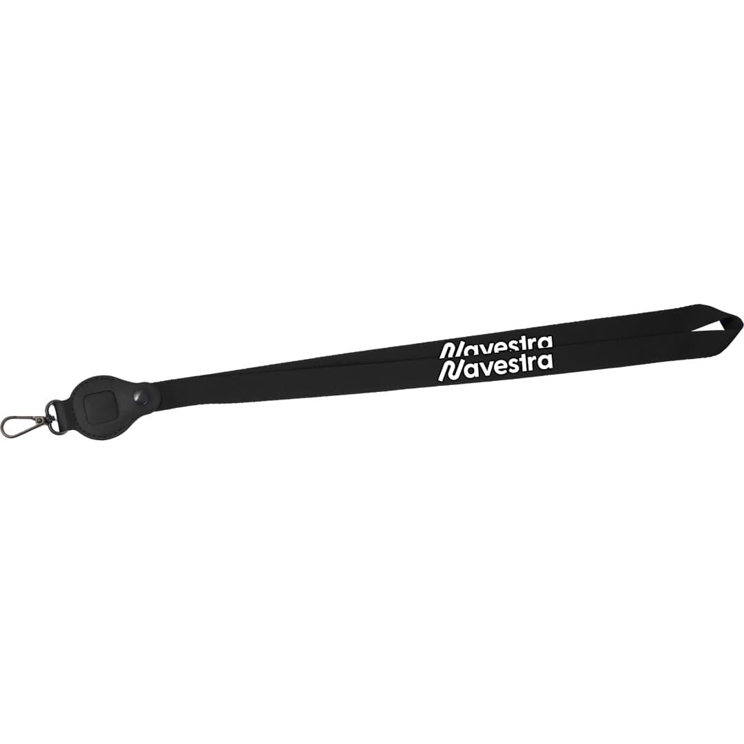 Recycled airtag lanyard Black miniatura 8