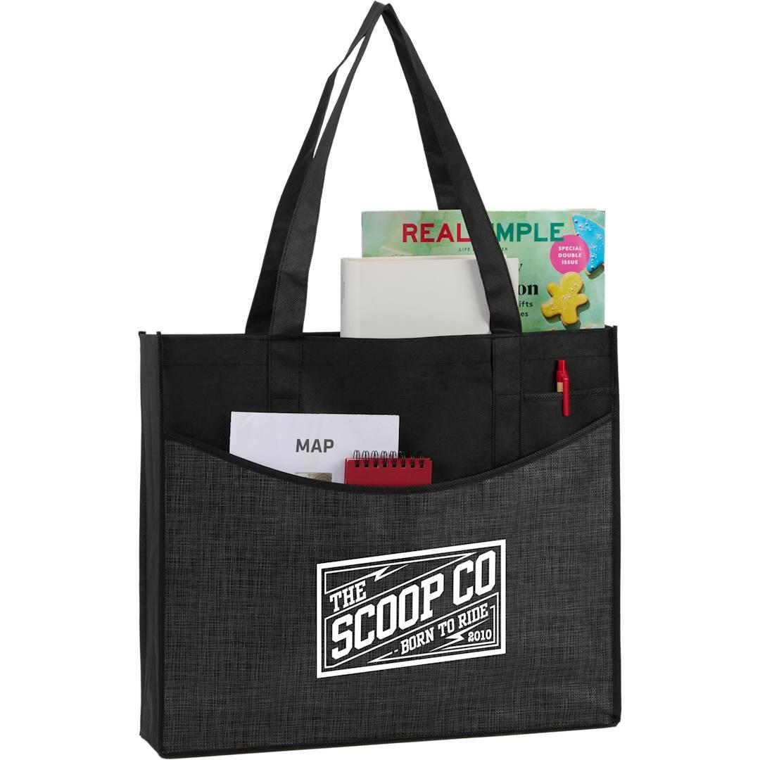 Brooke recycled non-woven convention tote Blue miniatura 8